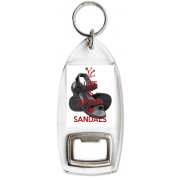 Life is better in Sandals - Bottle Opener Keyring