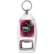 Young at heart - Bottle Opener Keyring