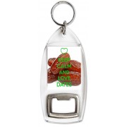 Keep Calm and Love Dates - Bottle Opener Keyring