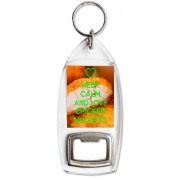 Keep Calm and Love Chicken Nuggets - Bottle Opener Keyring