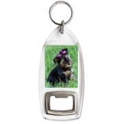 Picture of a Yorkshire Terrier - Bottle Opener Keyring