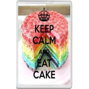 Keep Calm and Eat Cake - Jumbo Fridge Magnet