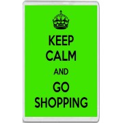 Keep Calm and Go Shopping - Jumbo Fridge Magnet
