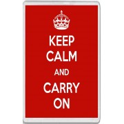 Keep Calm and Carry On - Jumbo Fridge Magnet