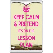 Keep Calm & Pretend It's on the Lesson Plan - Jumbo Fridge Magnet