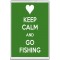 Keep Calm and Go Fishing - Jumbo Fridge Magnet