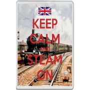 Keep Calm and Steam On - Jumbo Fridge Magnet