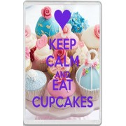 Keep Calm and Eat Cupcakes - Jumbo Fridge Magnet
