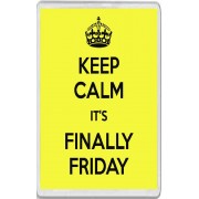 Keep Calm It's Finally Friday - Jumbo Fridge Magnet