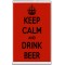 Keep Calm and Drink Beer - Jumbo Fridge Magnet