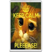 Keep Calm  Pleeease! - Jumbo Fridge Magnet