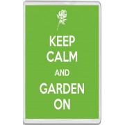 Keep Calm and Garden On - Jumbo Fridge Magnet