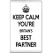 Keep Calm You're Britain's Best Partner - Jumbo Fridge Magnet