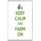 Keep Calm and Farm On - Jumbo Fridge Magnet