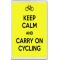 Keep Calm and Carry on Cycling - Jumbo Fridge Magnet