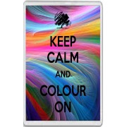 Keep Calm and Colour On - Jumbo Fridge Magnet