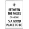 Between the Pages of a Book is a Good Place to Be - Jumbo Fridge Magnet