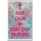 Keep Calm and Don't Stop Believing - Jumbo Fridge Magnet
