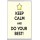 Keep Calm and Do Your Best! - Jumbo Fridge Magnet