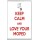 Keep Calm and Love Your Moped - Jumbo Fridge Magnet