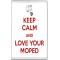 Keep Calm and Love Your Moped - Jumbo Fridge Magnet