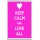 Keep Calm and Love All - Jumbo Fridge Magnet