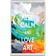 Keep Calm and Love Art - Jumbo Fridge Magnet