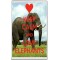 Keep Calm and Love Elephants - Jumbo Fridge Magnet