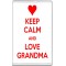 Keep Calm and Love Grandma - Jumbo Fridge Magnet