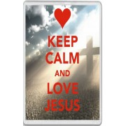 Keep Calm and Love Jesus - Jumbo Fridge Magnet