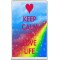Keep Calm and Love Life - Jumbo Fridge Magnet