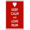 Keep Calm and Love Mum - Jumbo Fridge Magnet