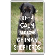 Keep Calm and Love German Shepherds - Jumbo Fridge Magnet