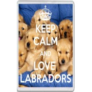 Keep Calm and Love Labradors - Jumbo Fridge Magnet