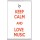 Keep Calm and Love Music - Jumbo Fridge Magnet