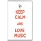 Keep Calm and Love Music - Jumbo Fridge Magnet