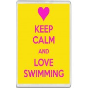 Keep Calm and Love Swimming - Jumbo Fridge Magnet