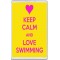 Keep Calm and Love Swimming - Jumbo Fridge Magnet