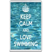 Keep Calm and Love Swimming - Jumbo Fridge Magnet