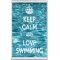 Keep Calm and Love Swimming - Jumbo Fridge Magnet