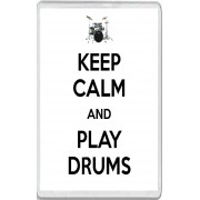 Keep Calm and Play Drums - Jumbo Fridge Magnet