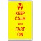 Keep Calm and Fart On - Jumbo Fridge Magnet