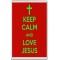 Keep Calm and Love Jesus - Jumbo Fridge Magnet