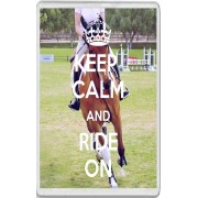 Keep Calm and Ride On - Jumbo Fridge Magnet