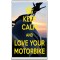 Keep Calm and Love Your Motorbike - Jumbo Fridge Magnet