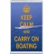 Keep Calm and Carry On Boating - Jumbo Fridge Magnet