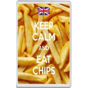Keep Calm and Eat Chips - Jumbo Fridge Magnet