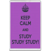 Keep Calm and Study Study Study! - Jumbo Fridge Magnet