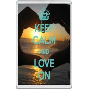 Keep Calm and Love On - Jumbo Fridge Magnet