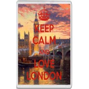 Keep Calm and Love London - Jumbo Fridge Magnet